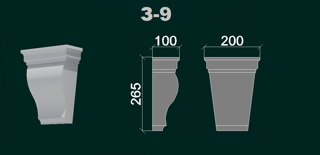 Замковый камень Ф 9